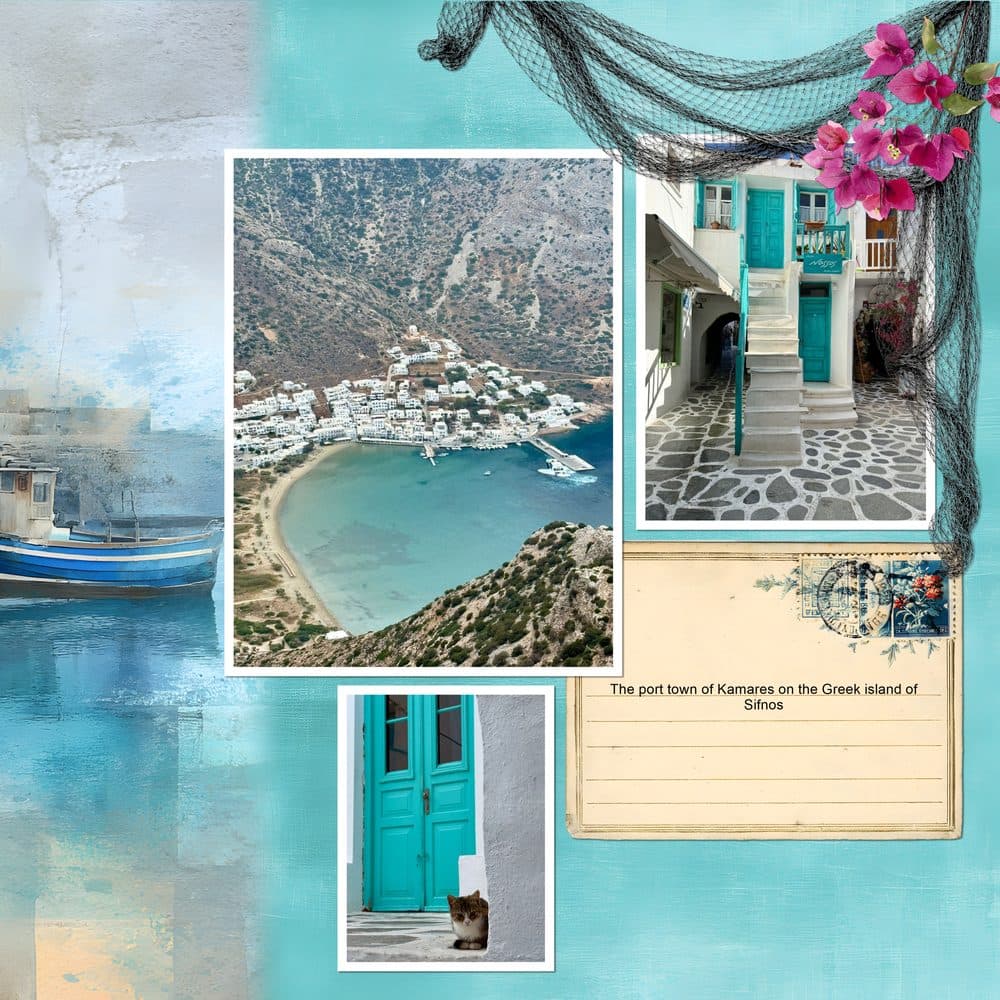 Greece, 530 BC — scrapbook page made in MyScrapBook Studio