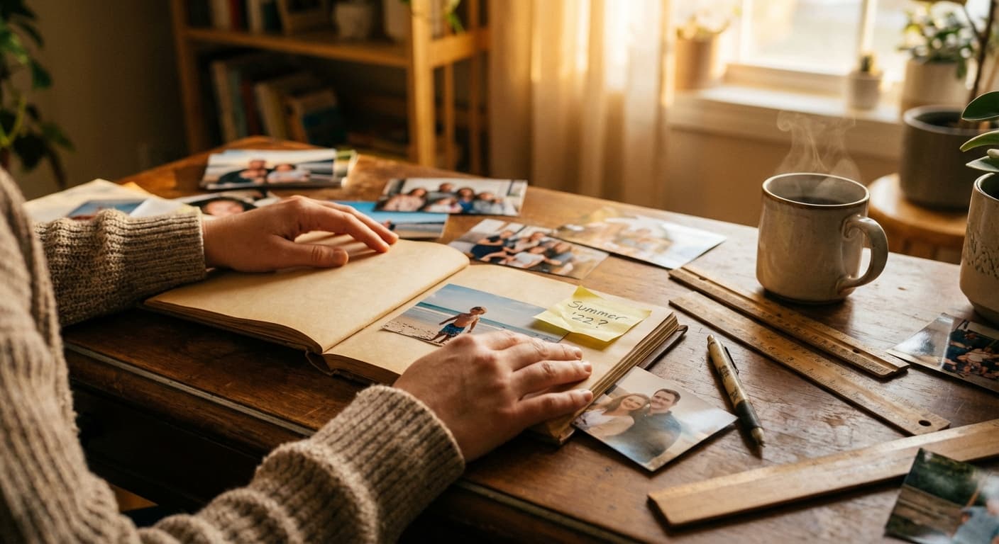 First Page Scrapbook Ideas (When You Don't Know Where to Begin)