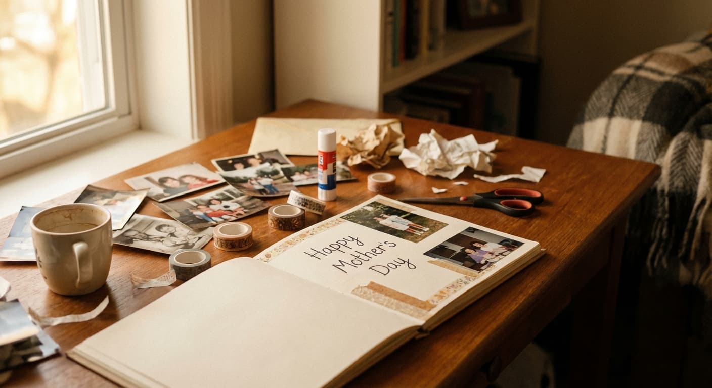 How to Make a Mother's Day Scrapbook Page (Step by Step)