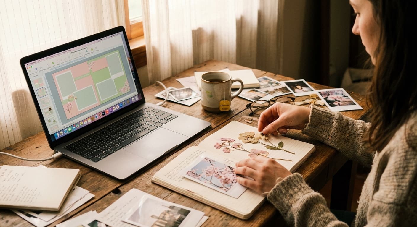 How to Start a Spring Mini Album in MyScrapBook Studio
