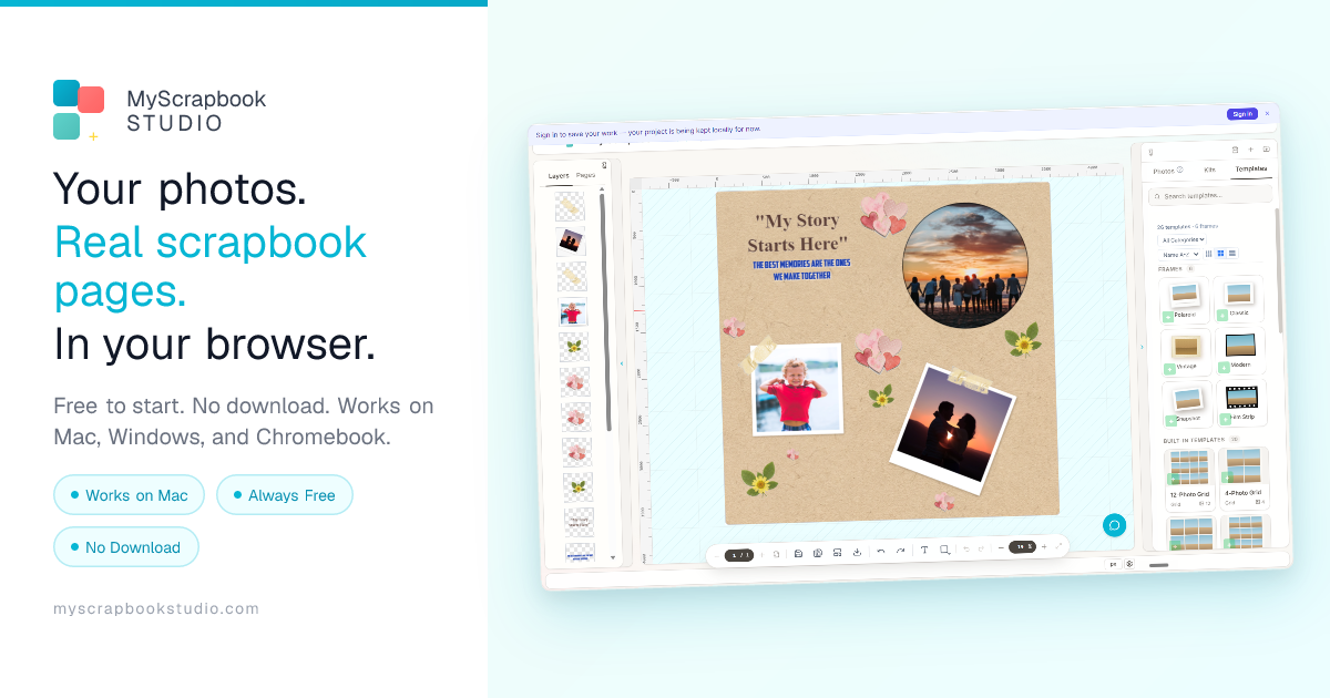 Free Digital Scrapbooking Software for Mac, Windows & Chromebook ...